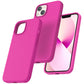 TOCOL 5 in 1 for iPhone 13 Case for Women, Slim Liquid Silicone Phone Case iPhone 13 [Anti-Scratch] [Drop Protection], Hot Pink
