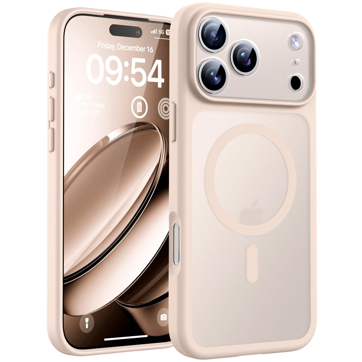 TOCOL for iPhone 17 Pro Max Case, Compatible with MagSafe, Desert