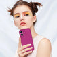 TOCOL 3 in 1 Silicone for iPhone 16 Case 6.1-Inch, with 2 Pack HD Tempered Glass Screen Protector, Liquid Silicone Slim Silky-Soft Touch [Multi-Color] [Anti-Scratch] Shockproof Cover, Hot Pink