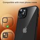TOCOL Camera Lens Protector for iPhone 15 / iPhone 15 Plus Tempered Glass HD Individual Scratch Resistant Camera Cover Accessories Case Friendly 2 Pack（Black）