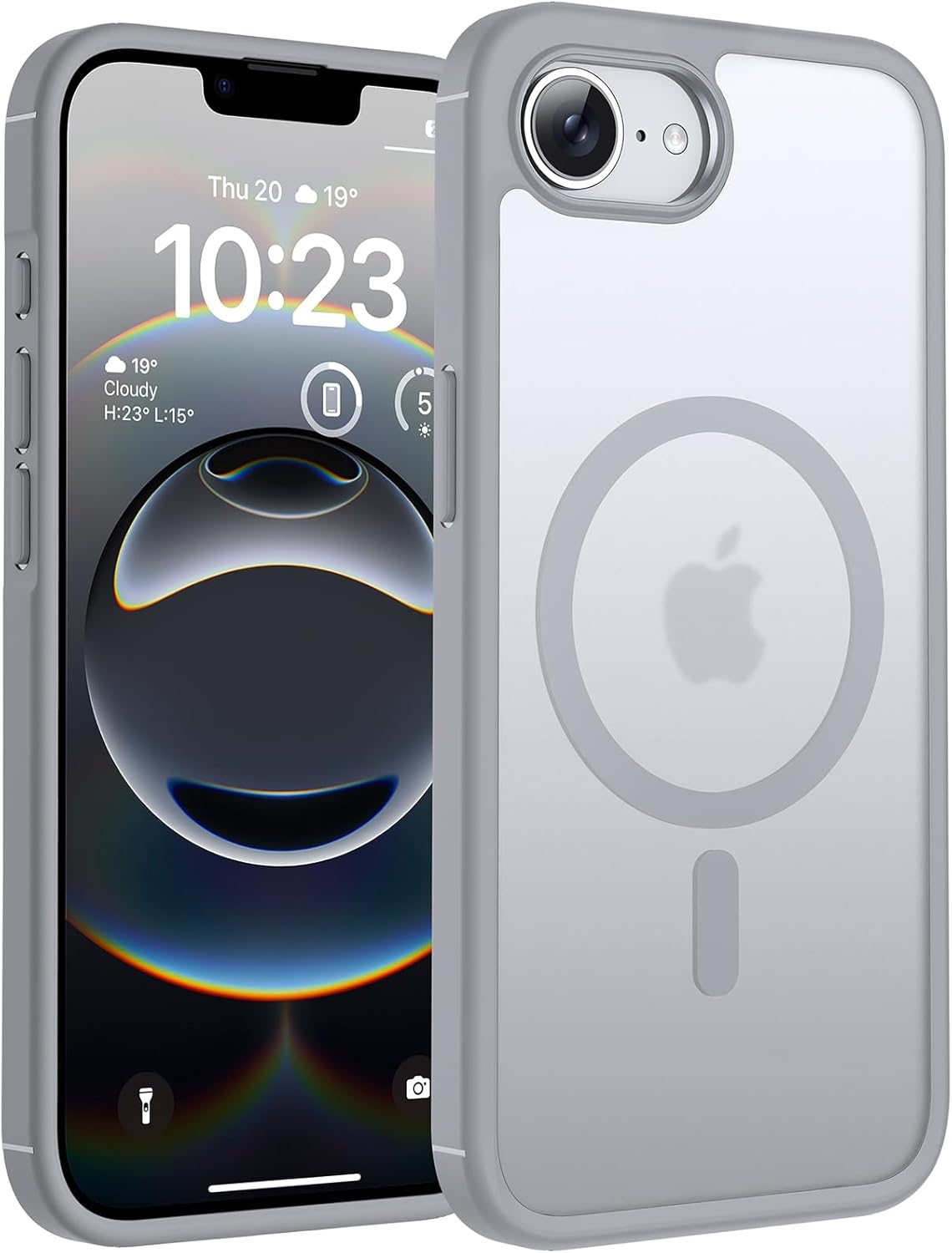 TOCOL Magnetic for iPhone 16 Case 6.1-Inch, Fit for MagSafe, Upgraded [Full Camera Protection], [14FT Military Grade Drop Tested] Shockproof Slim Translucent Matte Back Phone Cover