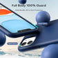 TOCOL 5 in 1 Designed for iPhone 11 Case, with 2 Pack Screen Protector + 2 Pack Camera Lens Protector, Liquid Silicone Slim [Anti-Scratch] [Drop Protection] for iPhone 11 Phone Case, Navy Blue