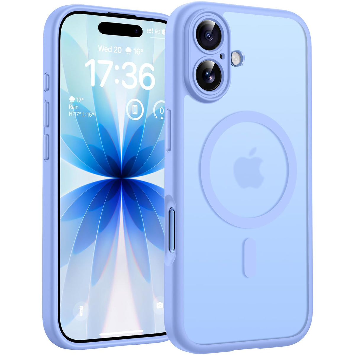 TOCOL for iPhone 17 Case, Compatible with MagSafe, Light Blue