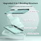 TOCOL 5 in 1 for iPhone 12 Case/iPhone 12 Pro Case 6.1", with 2 Pack Screen Protector + 2 Pack Camera Lens Protector, Silicone Slim Shockproof Cover [Anti-Scratch] [Drop Protection], Mint Green