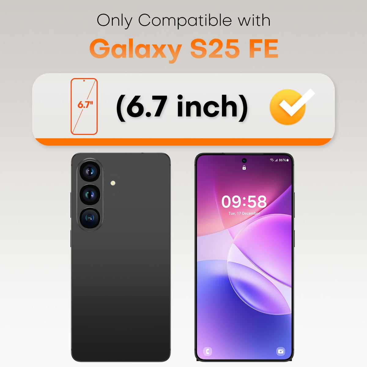 TOCOL for Samsung Galaxy S25 FE Screen Protector