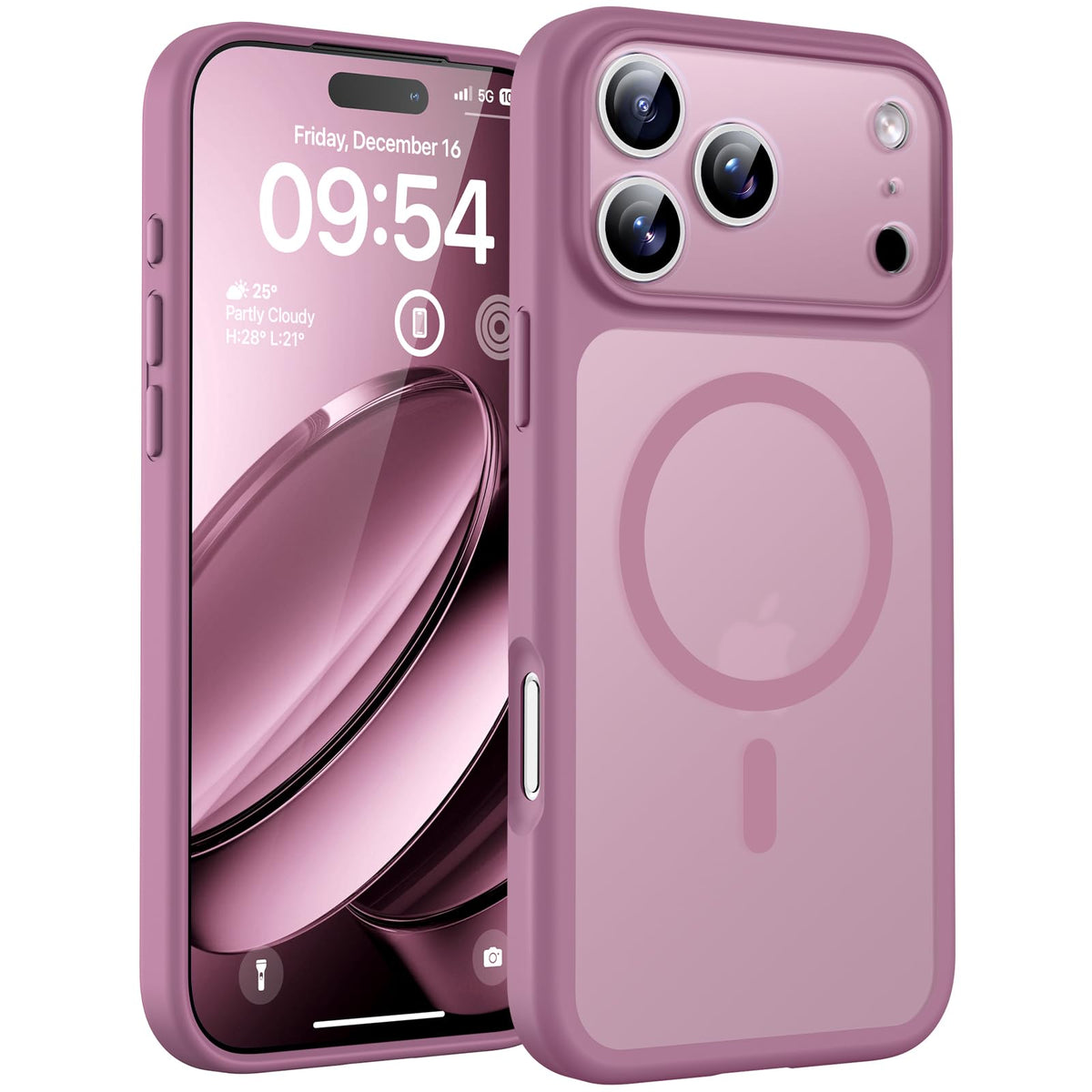 TOCOL for iPhone 17 Pro Case, Compatible with MagSafe, Lilac Purple