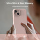 TOCOL 5 in 1 for iPhone 13 Case, with 2 Pack Screen Protector + 2 Pack Camera Lens Protector, Liquid Silicone Phone Case for iPhone 13, Pink