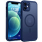 TOCOL for iPhone 12 Case, Compatible with MagSafe, Dark Blue