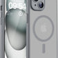 TOCOL Magnetic for iPhone 15 Case 6.1-Inch, Fit for MagSafe, Upgraded Full Camera Protection, 14FT Military Grade Shockproof Thin Slim Frosted Translucent Matte Back Phone Cover (Titan Gray)