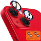TOCOL Camera Lens Protector for iPhone 14 / iPhone 14 Plus Tempered Glass HD Individual Scratch Resistant Camera Cover Accessories Case Friendly 2 Pack（Red）