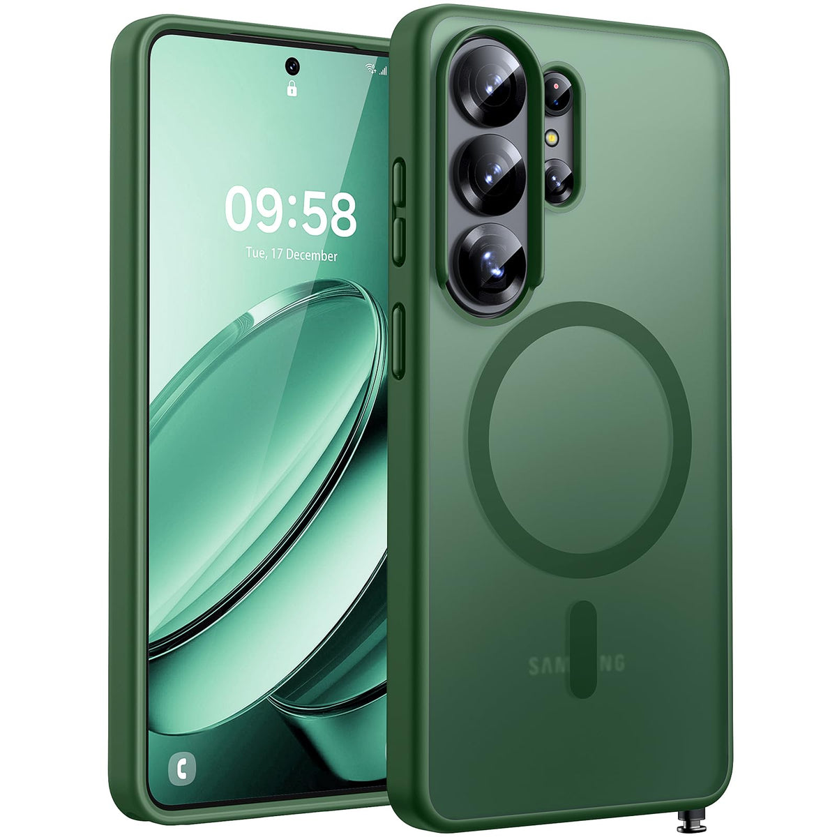 TOCOL for Samsung Galaxy S26 Ultra Case, Fit for MagSafe, Alpine Green