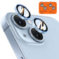 TOCOL Camera Lens Protector for iPhone 14 / iPhone 14 Plus Tempered Glass HD Individual Scratch Resistant Camera Cover Accessories Case Friendly 2 Pack（Light Blue）