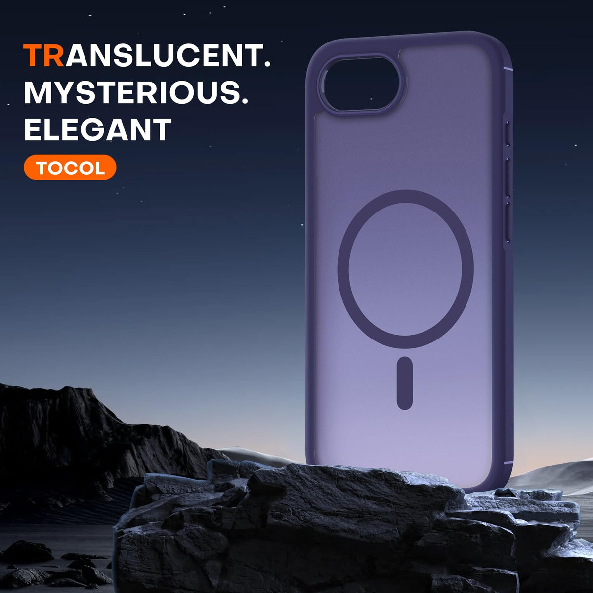 TOCOL for iPhone 17e Case, Compatible with MagSafe, Mid Purple