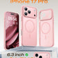 TOCOL for iPhone 17 Pro Case, Compatible with MagSafe, Light Pink