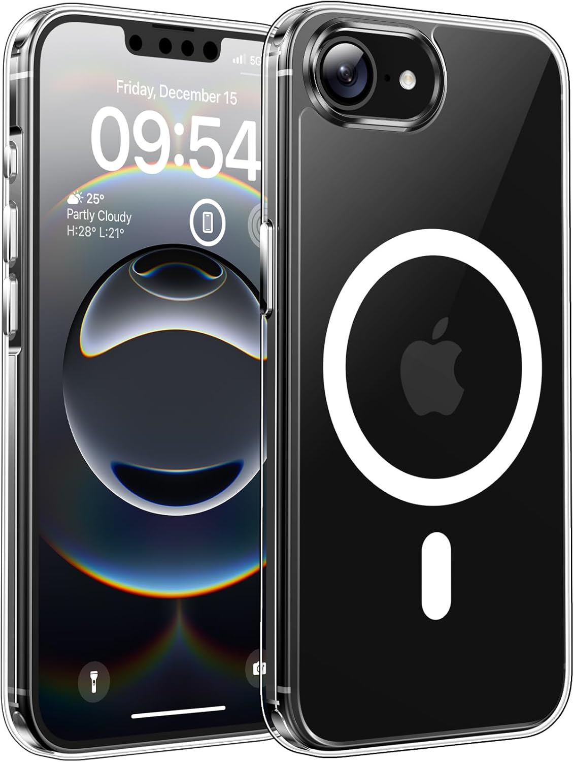 TOCOL Magnetic for iPhone 16 Case 6.1-Inch, Fit for MagSafe, Upgraded [Full Camera Protection], [14FT Military Grade Drop Tested] Shockproof Slim Translucent Matte Back Phone Cover