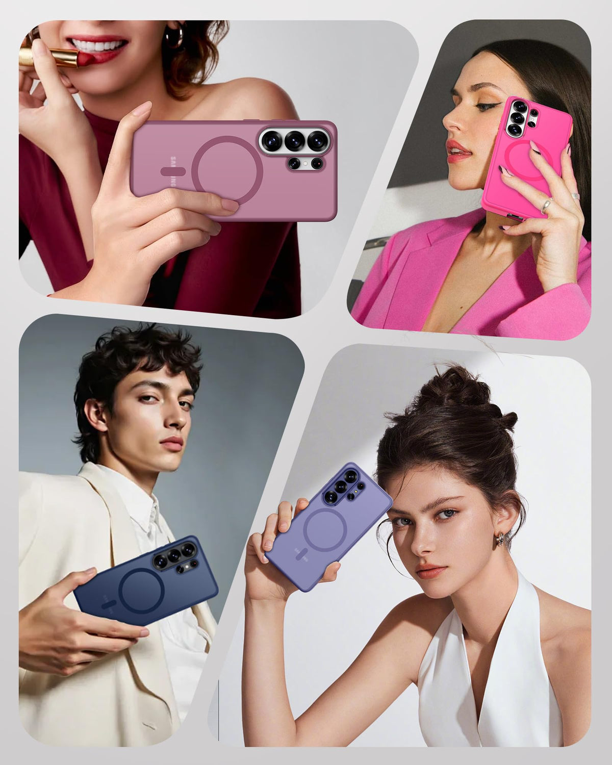 TOCOL for Samsung Galaxy S26 Ultra Case, Compatible with MagSafe, Hot Pink