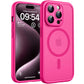 TOCOL for iPhone 15 Pro Max Case, Compatible with MagSafe, Hot Pink
