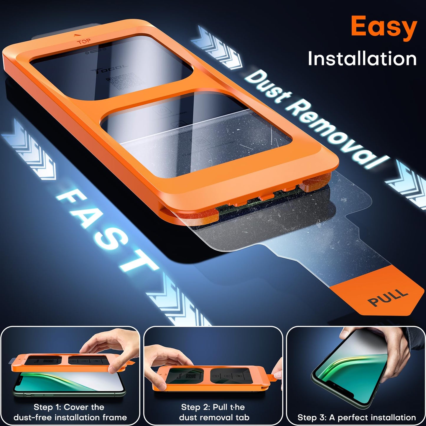 TOCOL for iPhone 11 / XR Privacy Screen Protector