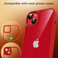 TOCOL Camera Lens Protector for iPhone 14 / iPhone 14 Plus Tempered Glass HD Individual Scratch Resistant Camera Cover Accessories Case Friendly 2 Pack（Red）