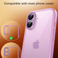 TOCOL Camera Lens Protector for iPhone 16 / iPhone 16 Plus Tempered Glass HD Individual Scratch Resistant Camera Cover Accessories Case Friendly 2 Pack（Pink）