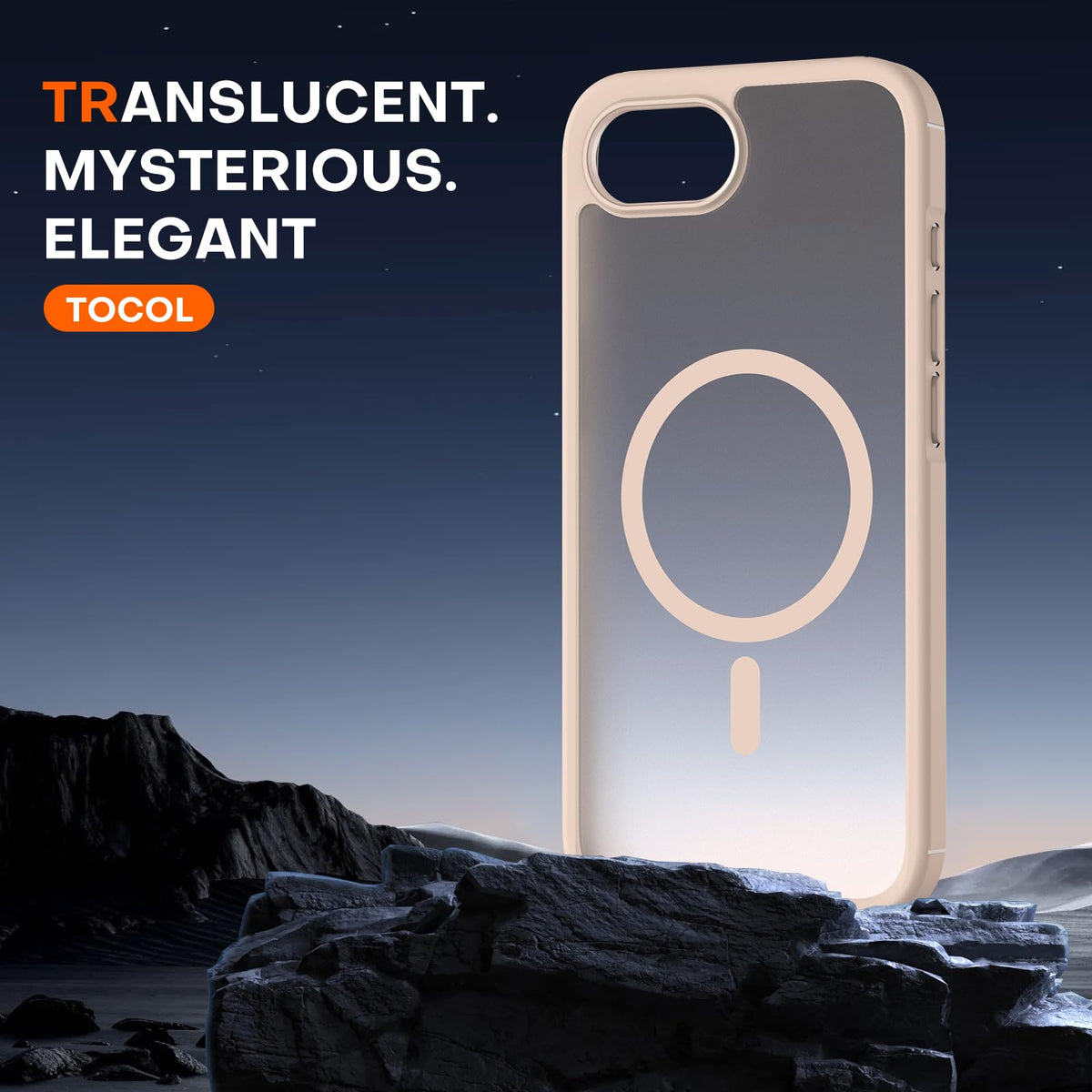 TOCOL for iPhone 17e Case, Compatible with MagSafe, Desert