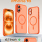 TOCOL for iPhone 16 Case, Compatible with MagSafe, Orange
