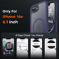 TOCOL for iPhone 17e/16e Case, Compatible with MagSafe, Mdnight Purple