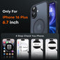 TOCOL for iPhone 16 Plus Case, Compatible with MagSafe, Black