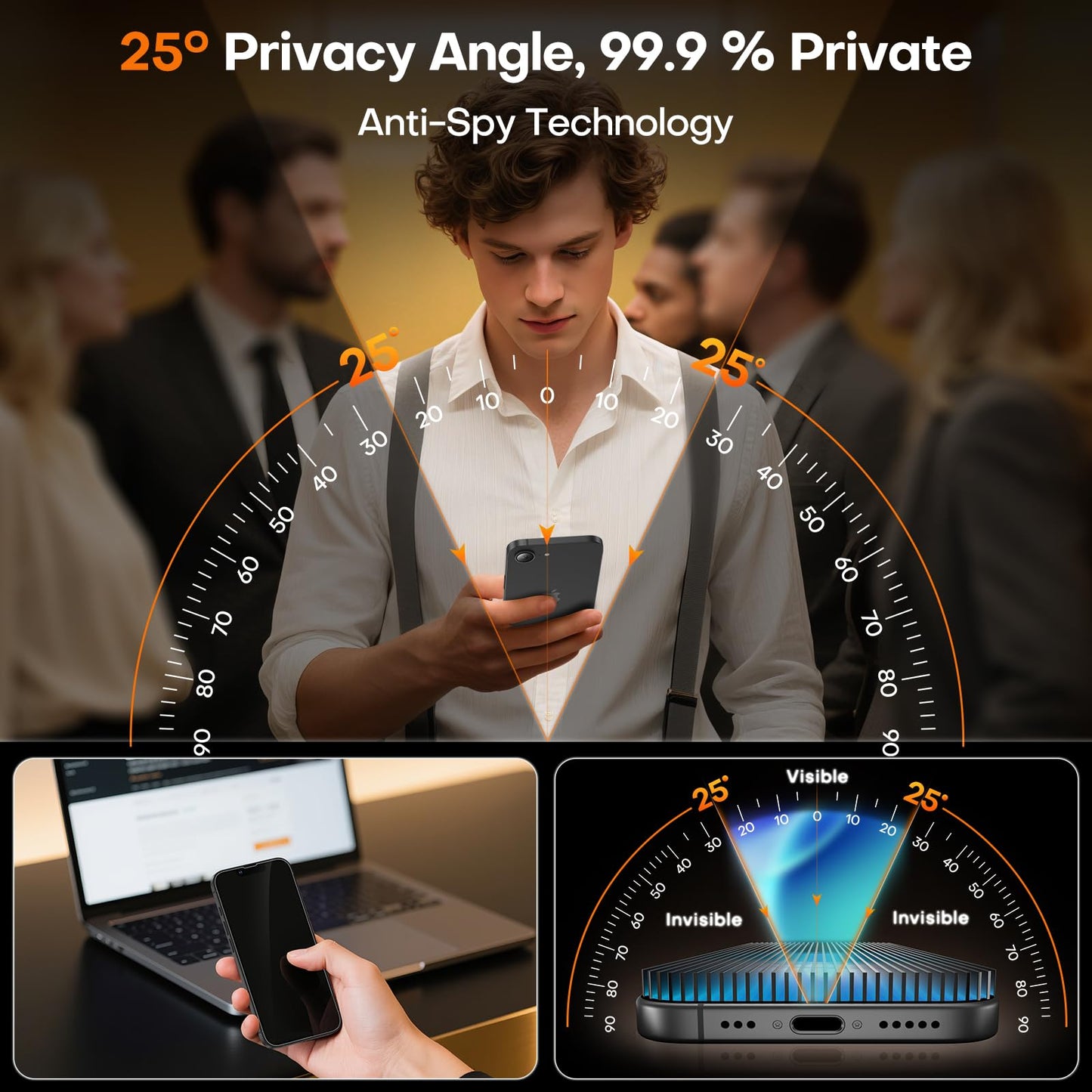 TOCOL for iPhone 17e Privacy Screen Protector