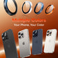 TOCOL for iPhone 15 Pro Max Camera Lens Protector/iPhone 15 Pro Camera Lens Protector Tempered Glass HD Individual Scratch Resistant Cover Accessories Case Friendly 2 Pack（Orange）
