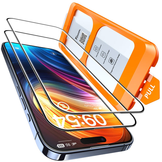 TOCOL for iPhone 15 Pro Screen Protector, Clear