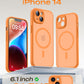 TOCOL for iPhone 14 Case, Compatible with MagSafe, Orange