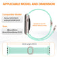 TOCOL Compatible with Apple Watch Bands for Women Men Braided Stretchy Band