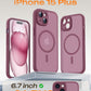 TOCOL for iPhone 15 Plus Case, Compatible with MagSafe, Plum