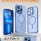 TOCOL for iPhone 13 Pro Max Case, Compatible with MagSafe, Light Blue