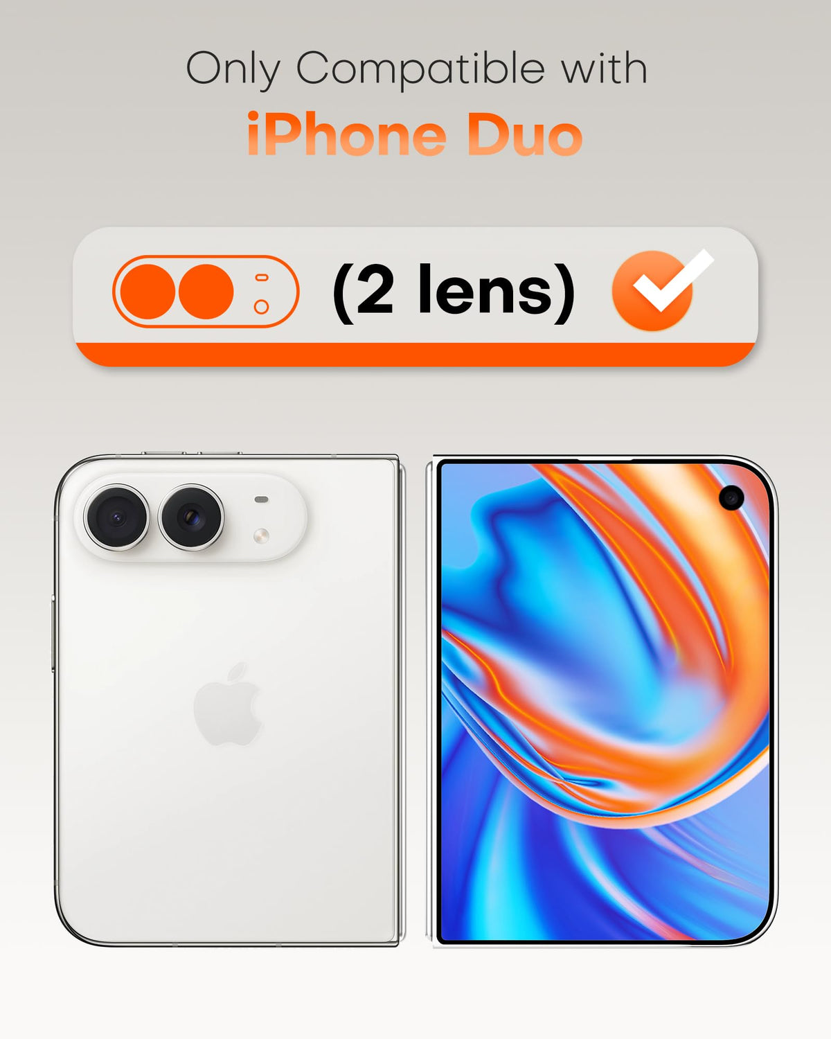 TOCOL 2 Pack for Duo Camera Lens Protector