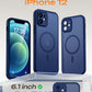 TOCOL for iPhone 12 Case, Compatible with MagSafe, Dark Blue