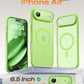 TOCOL For iPhone Air Case for MagSafe, Full Camera Protection, Built-in Magnetic Ring, Shockproof, Scratch-Resistant, Translucent Matte Mobile Phone Case for iPhone 17 Air Case 6.5 Inches, Green