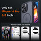 TOCOL for iPhone 16 Pro Case, Compatible with MagSafe, Black