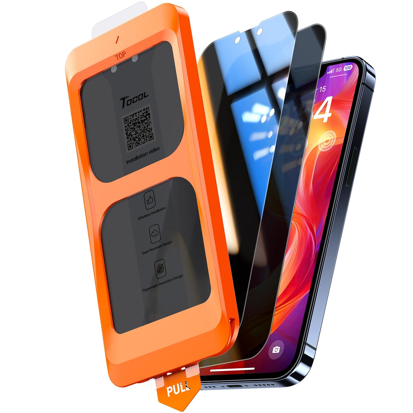 TOCOL for iPhone 13 Pro Privacy Screen Protector