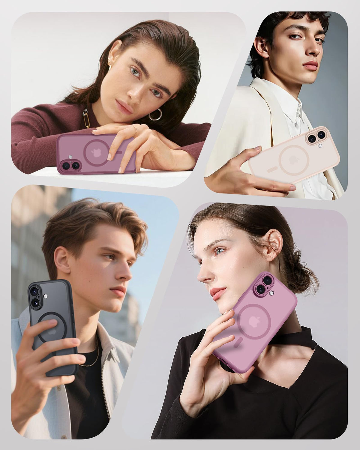 TOCOL for iPhone 17 Case, Compatible with MagSafe, Lilac Purple