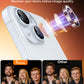 TOCOL Camera Lens Protector for iPhone 15 / iPhone 15 Plus Tempered Glass HD Individual Scratch Resistant Camera Cover Accessories Case Friendly 2 Pack（Clear）
