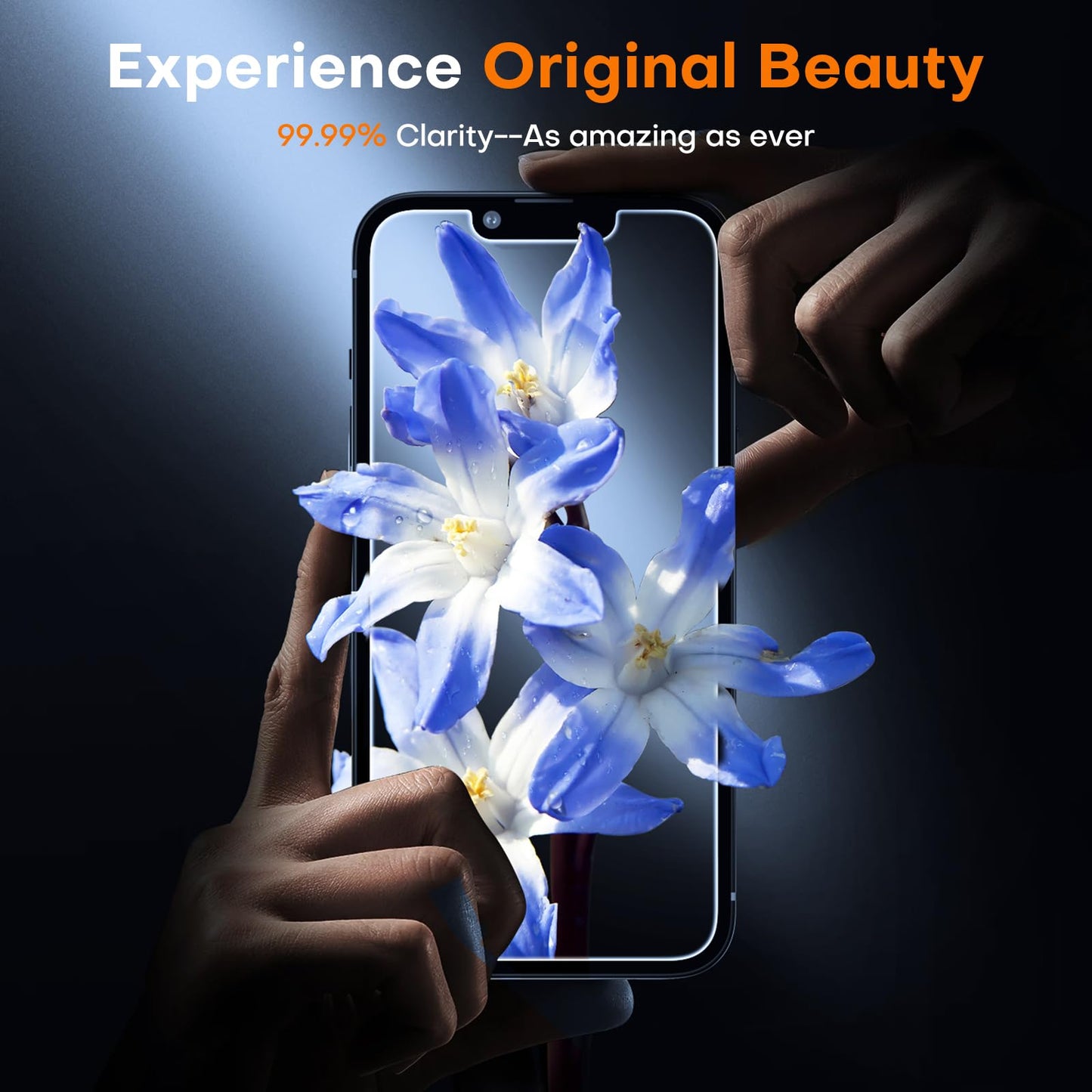 TOCOL for iPhone 14 Privacy Screen Protector True 25°Anti Spy 9H+ Hardness Tempered Glass for iPhone iPhone 14 Full Coverage Screen Protector Easy Installation 2 Pack