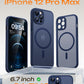 TOCOL for iPhone 12 Pro Max Case, Compatible with MagSafe, Dark Blue