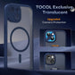 TOCOL Magnetic for iPhone 15 Plus Case 6.7-Inch, Fit for MagSafe, Upgraded [Full Camera Protection], [14FT Military Grade Drop Tested] Shockproof Slim Translucent Matte Back Cover (Dark Blue)