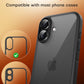 TOCOL Camera Lens Protector for iPhone 16 / iPhone 16 Plus Tempered Glass HD Individual Scratch Resistant Camera Cover Accessories Case Friendly 2 Pack（Black）