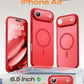 TOCOL for iPhone Air Case, Compatible with MagSafe, Red