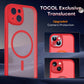 TOCOL for iPhone 13 Case, Compatible with MagSafe, Red
