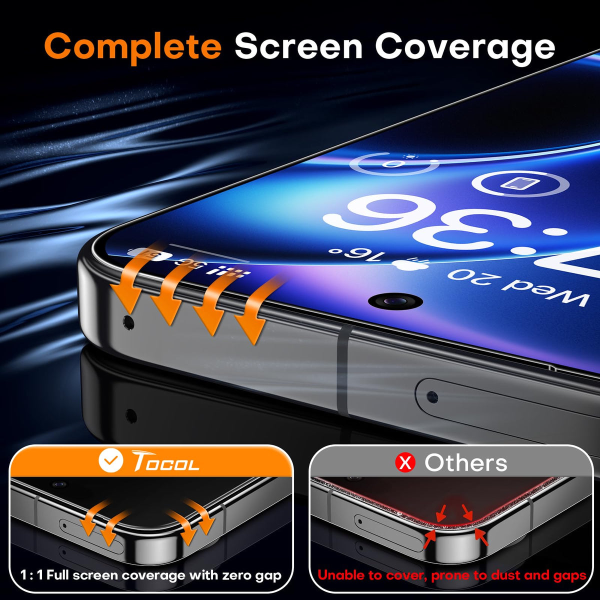 TOCOL for Pixel 9 Pro XL Screen Protector