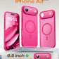 TOCOL for iPhone Air Case, Compatible with MagSafe, Hot Pink